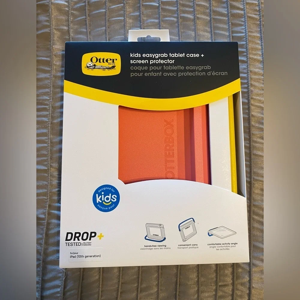 NEW - Otterbox Kids EasyGrab iPad (10th gen) Tablet Case with Screen Protector